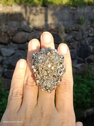 黃鐵礦原礦手工銀戒 純銀戒指~ ** Power **~ Pyrite Silver Ring