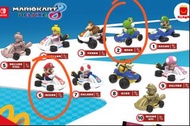(共兩架) 香港版 麥當勞 Mcdonald's x Nintendo Switch 耀西 Yoshi Kart & 瑪利歐 Mario Kart (Happy Meal 開心樂園餐) 孖寶兄弟賽車