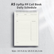 1pc Planner Agenda Spiral A5 Notebook Schedules Daily Plan To Do List Notepad 160 Pages Thick Office