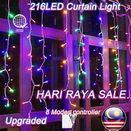 LED Icicle Fairy Lights Outdoor Waterproof Christmas String Light Curtain Lights Icicle Waterfall Fa