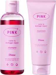 Diane Color Shampoo & Color Treatment Pink Color Charge & Damage Repairแชมพูล๊อค/เติมสีผม สีชมพู