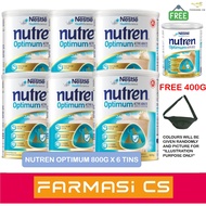 PROMO Nestle Nutren Optimum Active Adults Complete Nutrition 800g X 6 Tins Free 400g And Nutren Slin