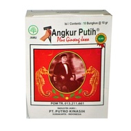 Tangkur Putih + Ginseng Jawa 10 Sachet BPOM Buat Stamina Pria Jamu Herbal Tradisional Putro Kinasih