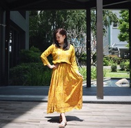 印度手作丨經典傳統洋裝-黃花秘境