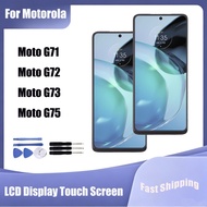 For Motorola Moto G71 G72 G73 G75 LCD Display Touch Screen Digitizer Assembly Replacement Parts