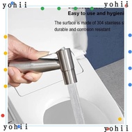 YOHII High Pressure Spray, 304 Stainless Steel Silver Booster Faucet,  Pressurized Hand Bidet Faucet