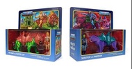 100%全新 super 7 master of the universe Heman Battle Cat and Skeletor Panthor set 3.75