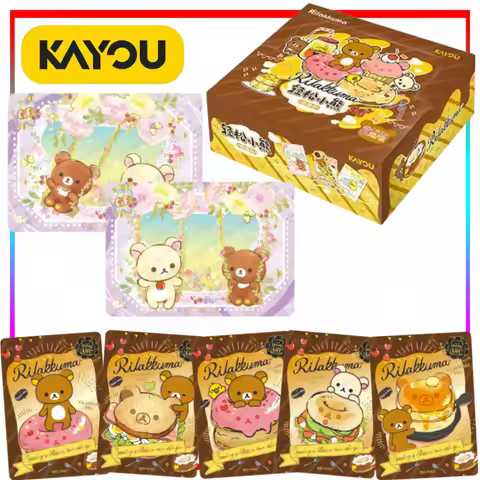 KAYOU Official Rilakkuma Collectible Cards Cute Series Cartoon Rilakkuma Cards Anime Merchandise Hol