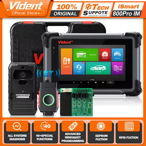 VIDENT iSmart800Pro IM OBD2 Automotive Scanner IMMO Key Fob Programmer Diagnostic Tools All-in-One K