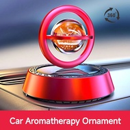 Car Aromatherapy Ornaments High-end Center Console Solar Energy Car Perfume Cystal Rotating Ball Rom