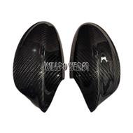 E82 E87 E88 LCI 10-13 Real Carbon Fiber Rearview Mirror Cover Straw