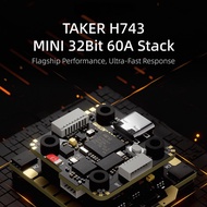 GEPRC TAKER H743 MINI 32Bit 60A STACK H743 MINI Flight Controller H60 MINI AM32 60A 4IN1 ESC for RC 