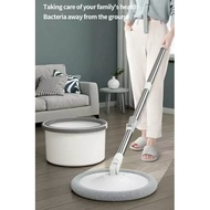 Magic Spin Mop and Bucket With Brush Compact Flat Spin Mop With Microfiber