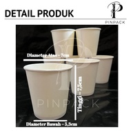 Paper Coffee Cup Plain White 6.5oz Papercup | Starindo 6.5 oz Paper cup