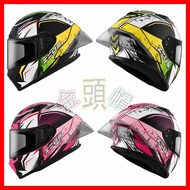 Free Card Available Golden Head Cap [ZEUS 826 ZS-826 BK9] Headphone Slot Helmet Duck Tail Full Cover