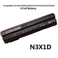 N3X1D Laptop Notebook 65Wh Battery For DeII Latitude E6440 E6540 E5530 E5430 E6520 E6420 M2800 Serie