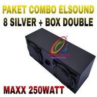 Paket Combo Speaker Elsound 8 Inch plus box 8 Double Dan Ram 8 Inch