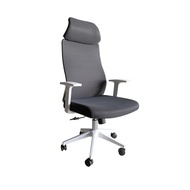 Global House SMITH เก้าอี้สำนักงาน รุ่น JUNJI ขนาด 52x50x118ซม. สีเทา รับประกันของเเท้