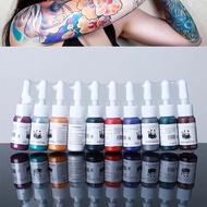 10pcs Tinta Tato Full Set Set Tinta Tato Ink Tatto Ink Tattoo Warna-Warna Halus Tatto Ink Tattoo Ink