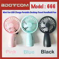 Mini Fan 666 USB Charge Portable Desktop Travel Handheld Fan