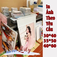 [40x60cm] Large Format Mirrored Wood Wall Photo Print 40x60cm,35x50,30x40cm Print On Demand