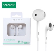 Oppo R11 In-Ear Headphone Earphone 3.5mm jack with Mic Import Original