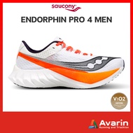 Saucony Endorphin Pro 4 Men ครบทุกสี รองเท้าวิ่งมาราธอนพื้นคาร์บอนไฟเบอร์ นุ่มเด้ง พุ่ง ใส่แข่งได้ทุกระยะ : Avarin Running
