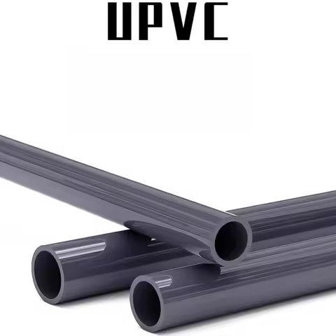 2Pcs Length 500mm PVC Plastic Water Pipe UPVC Tube Small-Diameter Round Hollow Plastic Pipe O.D 6/7/