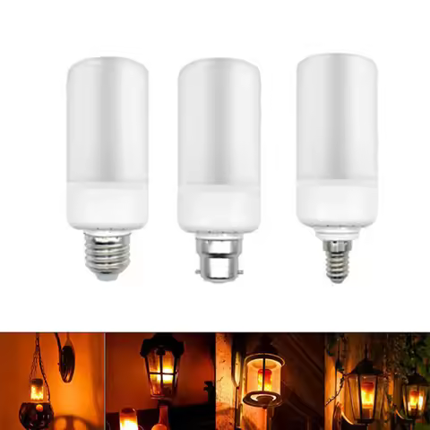 Full Model 5W 7W 9W 15W E27 E26 E14 B22 Flame Bulb 85-265V LED Flame Effect Fire Light Bulbs Flicker