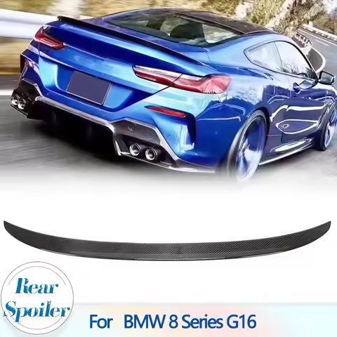 Car Rear Trunk Spoiler for BMW 8 Series G16 840i M850i F93 M8 Gran Coupe 2019-2022 Dry Carbon Rear S