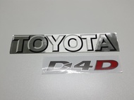 TOYOTA D4D สติ๊กเกอร์ติดท้ายรถของเทียบ โตโยต้า ไทเกอร์ D4D  TOYOTA HILUX TIGER TIGER D4D SPORT CRUISER1998-2003