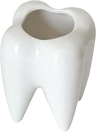 Pen Holder Ceramic Tooth Shape Pen Holder Fun Desk Organizer For Kid Adult Cute Pencil Holder Statio