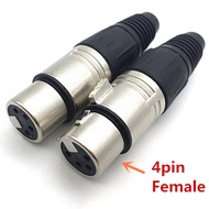 【Customizable】 Male Female 3-Pin 4-Pin 5-Pin Xlr Microphone Audio Cable Plug Connectors Cannon Cable