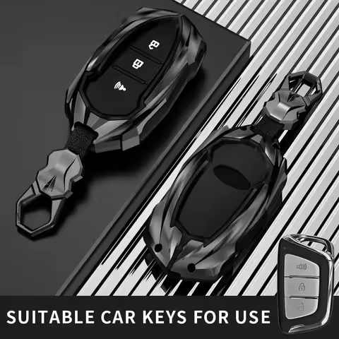 Fit for jac car key case shell cover protector housing chain JS4 J7 E-JS4 JIAYUE A5 X4 X7 IC5 IEV T5