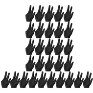 Breathable Pool Gloves Billiards Gloves Pool Left Right Hand Gloves Universal 3 Fingers Cue Gloves C