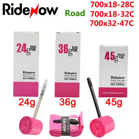 RideNow TPU Road Bicycle Inner MTB Tube 700x25C Tire gravel bike accessories 29x1.5 1.9 Tires Patch 