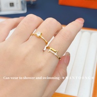 Cincin Perempuan Gold Ring for Woman Rings Jewellery Cincin Titanium Anti Karat Cincin Emas 916