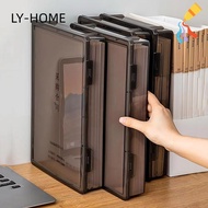 LIAOYING Certificate Storage Box, Plastic Dustproof A4 File Box,  Transparent Multifunctional A4 Dat