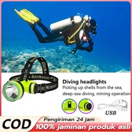 CAHAYA Diving Headlamp Super Bright Light Waterproof Ip68 Diving Headlamp White Light
