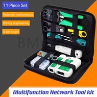 11 piece multifunction network computer cable tools kit cable cutter screwdriver crimping tool set
