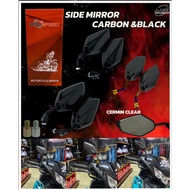 SIDE Mirror YAMAHA HONDA CARBON Y15 LC135 RS150 EX5 WAVE KRISS DASH NVX RS150R Y16ZR NOUVO EGO W125 