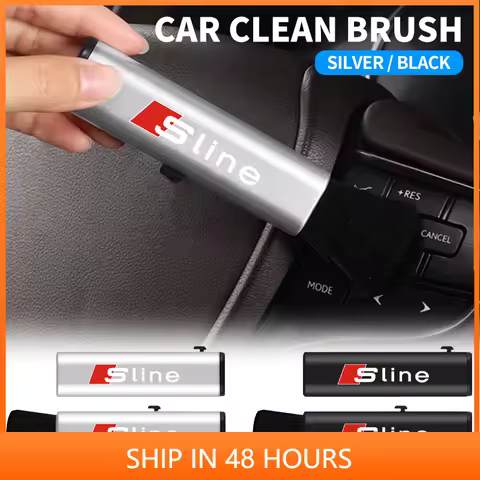 Adjustable Car Conditioning Air Outlet Brush Retractable Cleaning Brush For Audi S Line S3 S4 A3 A4 