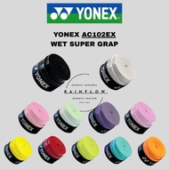 YONEX AC 102 EX Badminton Racket Rubber Grip AC102EX/ - WET SUPER GRAP TAPE 100% Original