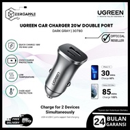 IPHONE UGREEN Car Charger FAST Charging Car Ces/ Samsung Mi 18W Space grayiphone