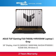 ASUS TUF Gaming F16 FX608J-HRV054W Gaming Laptop - 16" WUXGA/i5-13450HX/16GB/512GB SSD/RTX5050/Win11