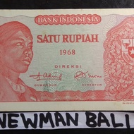 Uang Kertas Kuno 1 Rupiah Seri Soedirman th 1968