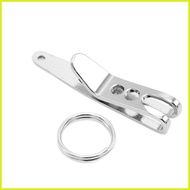Deep Carry Pocket Clip Key Buckles Pocket Clip Portable Suspension Clip Stainless Steel Keychain dec