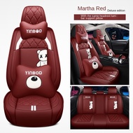 PERDANA Axia Bezza Myvi viva Kancil v6 vios 2011-2024 hilux INSPIRA half leather car seat cover 5-se