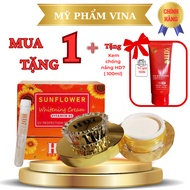 Skin WHITENING and softening support cream HD7 SUNFLOWER WHITENING VITAMIN B3 (35g) + HD7 (100ml)