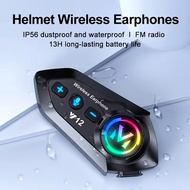 Y12 Earbuds Motorcycle Helmet Headset Bluetooth 5.4 Wireless  Headset Waterproof Moto Headphones
